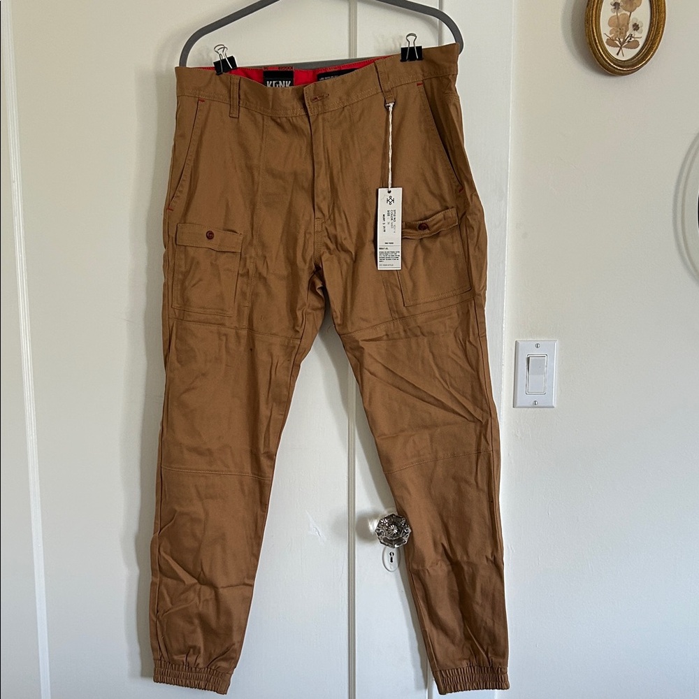 Men's Brown Cargo Joggers
